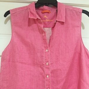 Tommy Bahama Women’s XL Sleeveless Collared Shirt